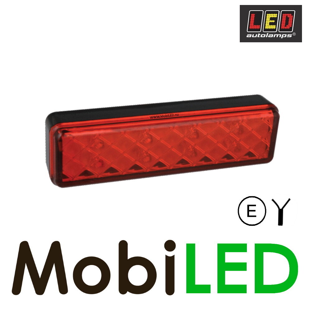 LED autolamps LED Feu antibrouillard 135FME 12-24V E-marque rouge rectangulaire