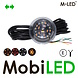 M-LED M-LED Lampe danoise blanc/ambre/rouge avec clignotant Clear Look E-mark