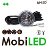 M-LED M-LED Danish lamp white/amber/red with turn signal Clear Look E-mark M-LED M-LED Danish lamp white/amber/red with turn signal Clear Look E-mark