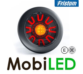 Fristom Rear light 3 functions Dark look bayonet 5-pins Fristom Rear light 3 functions Dark look bayonet 5-pins