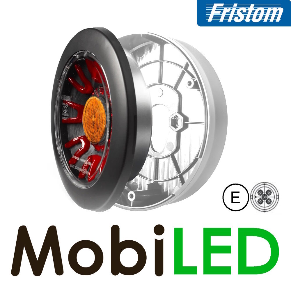 Fristom Fristom Rear light 3 functions FT-314 Dark look bayonet 5-pins Fristom Fristom Rear light 3 functions FT-314 Dark look bayonet 5-pins