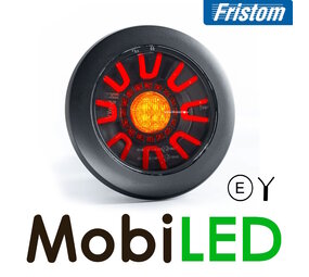 Fristom Rear light 3 functions Dark look cable Fristom Rear light 3 functions Dark look cable