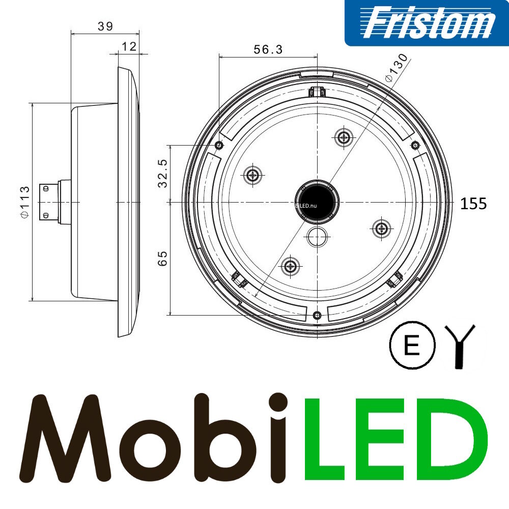 Fristom Fristom Rear light 3 functions FT-313 Dark look cable Fristom Fristom Rear light 3 functions FT-313 Dark look cable