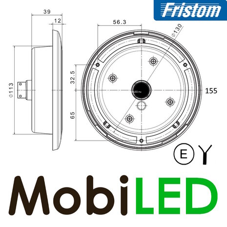 Fristom Fristom Rear light 3 functions FT-313 Dark look cable Fristom Fristom Rear light 3 functions FT-313 Dark look cable