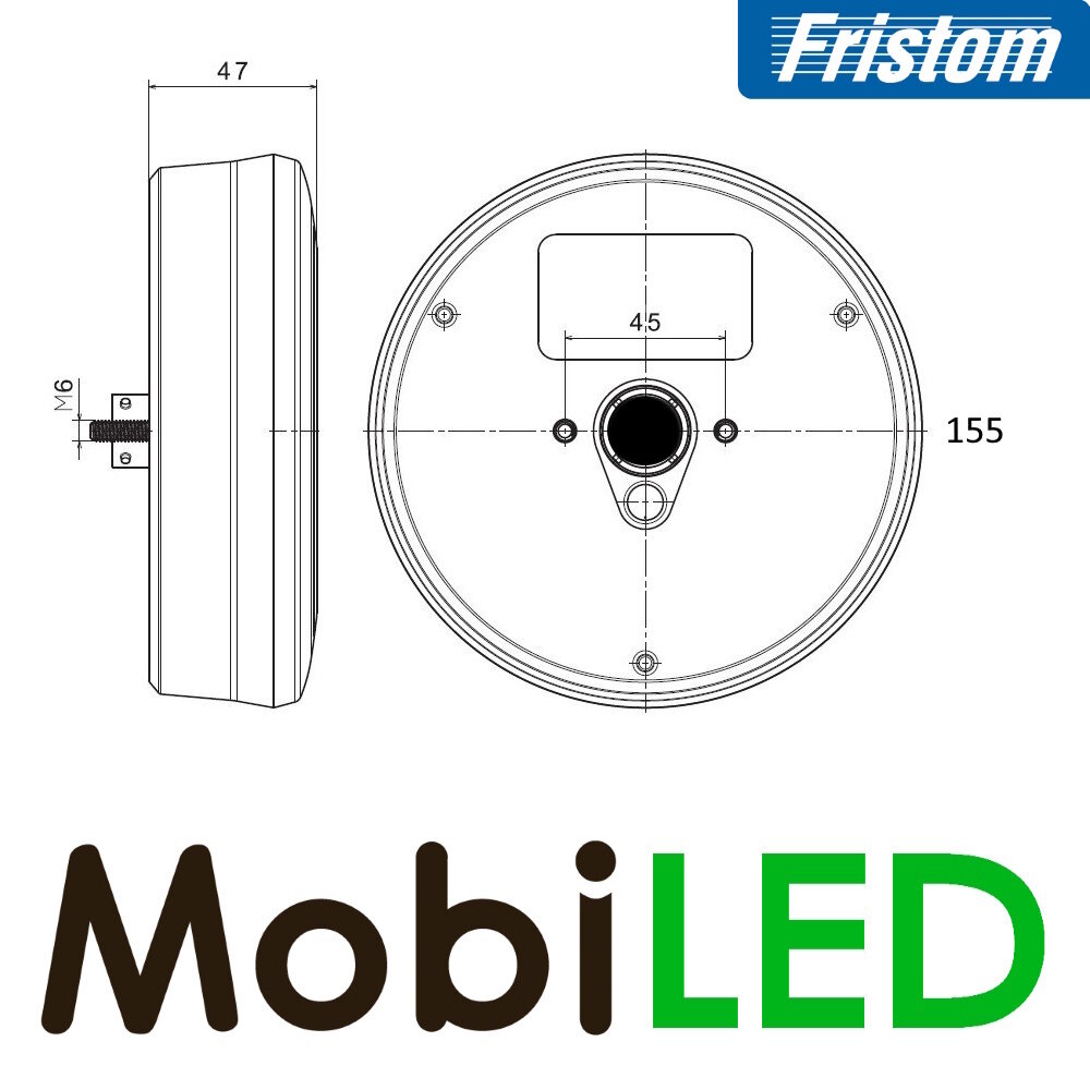 Fristom Fristom Stevige behuizing voor een nette opbouw voor FT-313 en FT-314 Fristom Fristom Stevige behuizing voor een nette opbouw voor FT-313 en FT-314