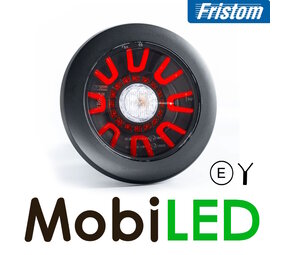 Fristom Rear light 3 functions Dark look cable Fristom Rear light 3 functions Dark look cable