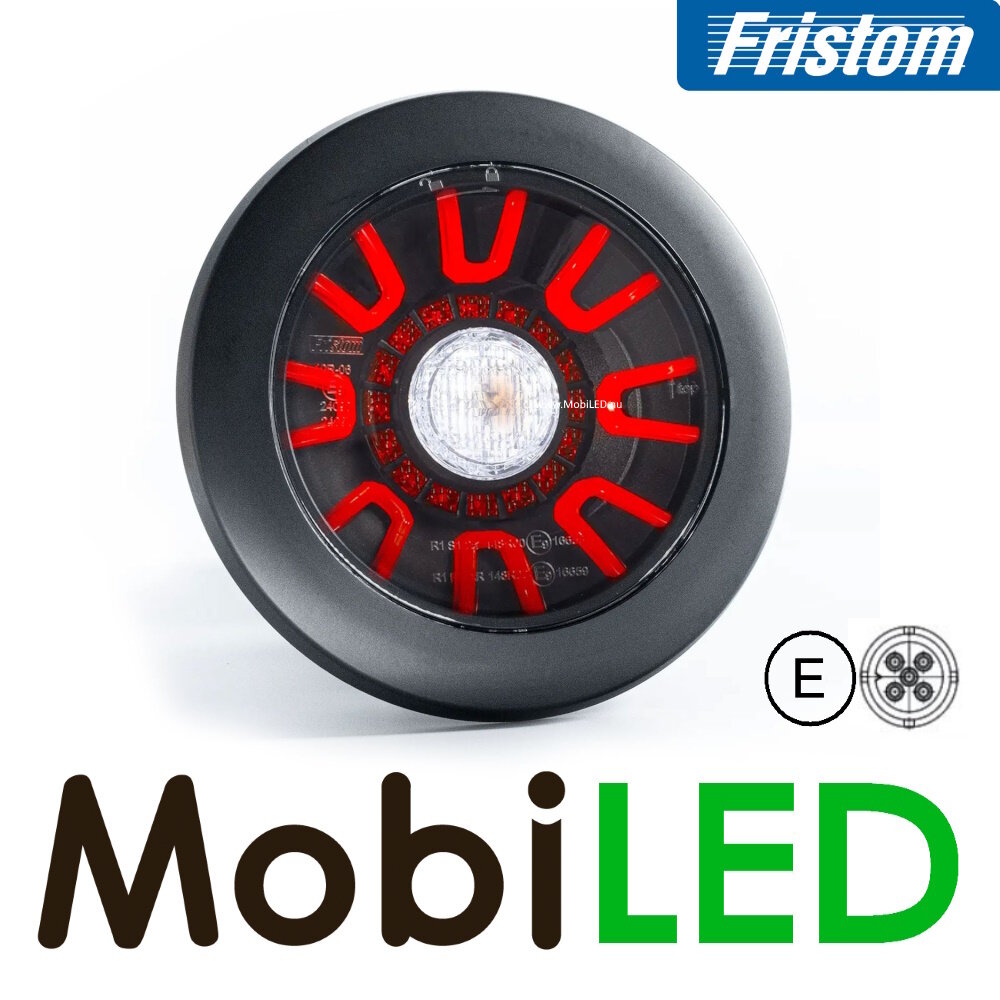 Fristom Fristom Rear light 3 functions FT-314 Dark look bayonet 5-pins Fristom Fristom Rear light 3 functions FT-314 Dark look bayonet 5-pins