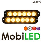 M-LED M-LED 2 Flitsers amber Pro 6 compact R65 12-24 volt met aansluitdoos