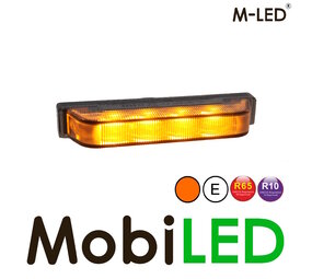 M-LED Flash ultra étroit 4 LED dark look ambre M-LED Flash ultra étroit 4 LED dark look ambre