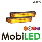 M-LED M-LED 2 Flahses ultra étroits ambre regard de fumée 4 LED avec boîte de jonction E-markque