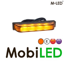 M-LED Flasher ultra slim 4 LEDs dark look 5 m cable amber M-LED Flasher ultra slim 4 LEDs dark look 5 m cable amber