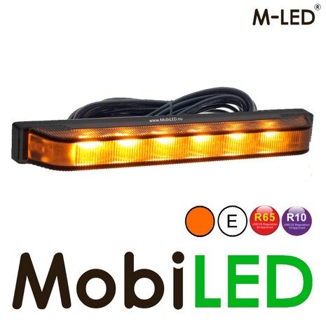 M-LED M-LED Ultra narrow flasher amber 6 LEDs E-mark 5m