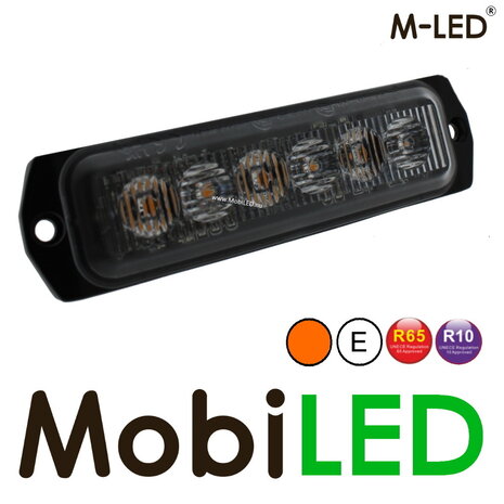 M-LED M-LED Flasher amber 6 LEDs extra bright E-mark 5m cable