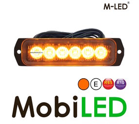 M-LED M-LED Flitser amber 6 leds  extra fel 5m M-LED M-LED Flitser amber 6 leds  extra fel 5m