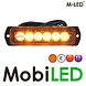M-LED M-LED Flitser amber 6 leds extra fel 5m kabel E-keur M-LED M-LED Flitser amber 6 leds extra fel 5m kabel E-keur
