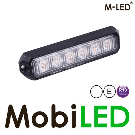 M-LED M-LED Clignotant blanc Pro 6 compact 12-24 volts M-LED M-LED Clignotant blanc Pro 6 compact 12-24 volts