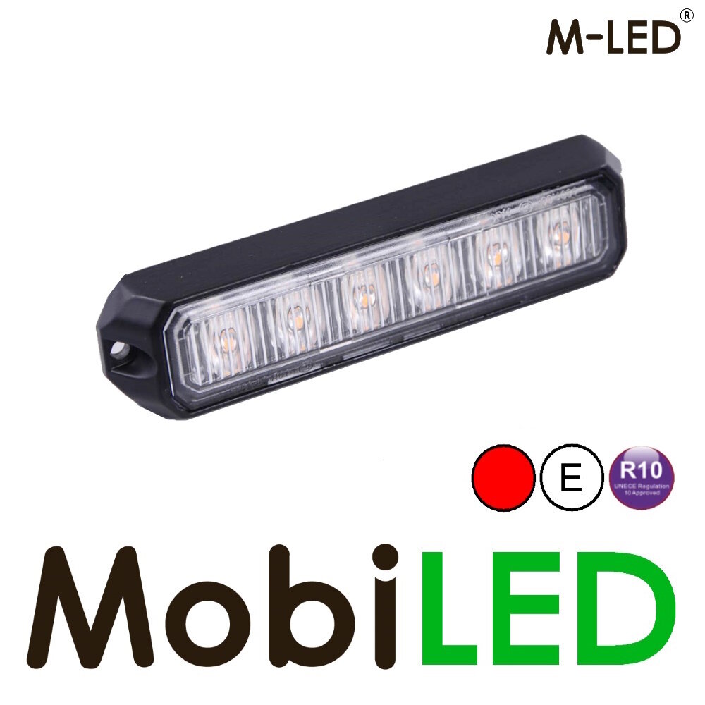 M-LED M-LED Flasher red Pro 6 compact 12-24 volts