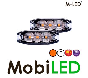 M-LED M-LED 2 Superdunne amber flitsers 3 leds