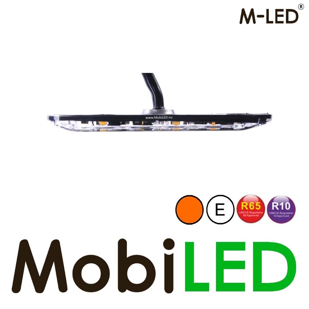 M-LED M-LED Super thin flasher 4 LEDs amber E-mark M-LED M-LED Super thin flasher 4 LEDs amber E-mark