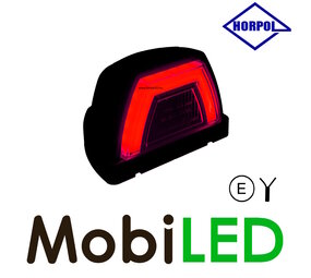 HORPOL Feu de position d'angle rouge aspect NEON