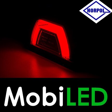 HORPOL Horpol Feu de position d'angle aspect NEON Rouge E-mark