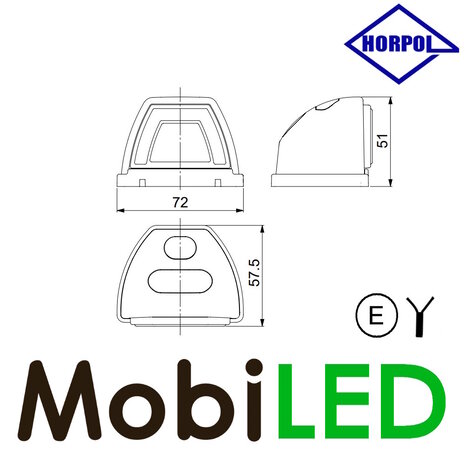 HORPOL Horpol Combination front lamp 2 functions NEON look E-mark