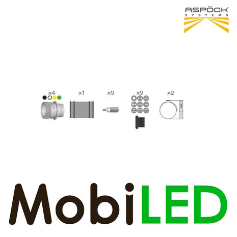 Aspöck ASS2 7 pin Mannelijke connector Aspöck ASS2 7 pin Mannelijke connector