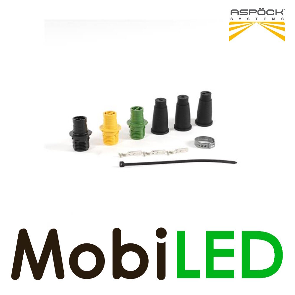 Aspöck ASS1+ASS2 connector set 2-polig Mannelijk