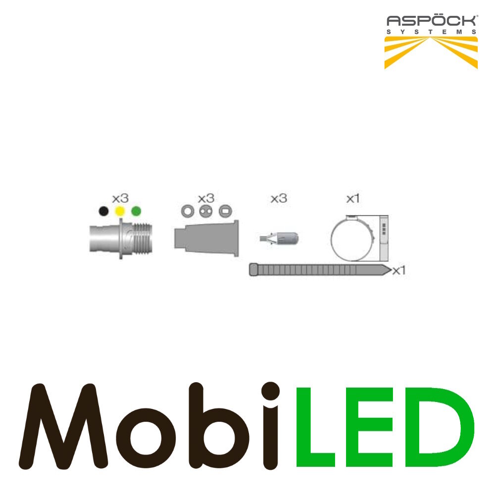 Aspöck ASS1+ASS2 connector set 2-polig Mâle Aspöck ASS1+ASS2 connector set 2-polig Mâle