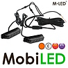 M-LED M-LED 2 Flahses ultra étroits ambre regard de fumée 4 LED avec boîte de jonction E-markque