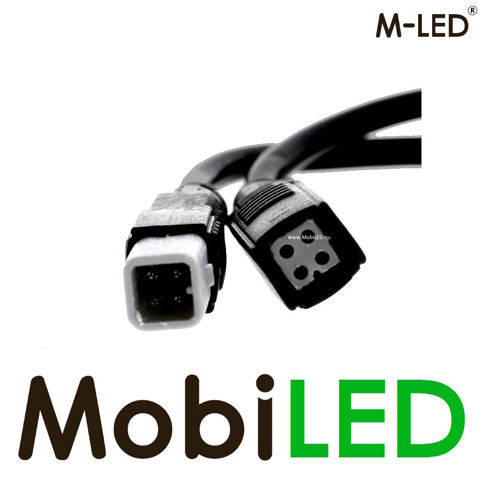 M-LED M-LED 5m kabel traffic advisor - flitser 4-pins vierkante connectors M-LED M-LED 5m kabel traffic advisor - flitser 4-pins vierkante connectors