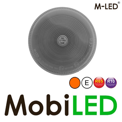 M-LED M-LED Rotating beacon / flash lamp fixed mounting dark  lens