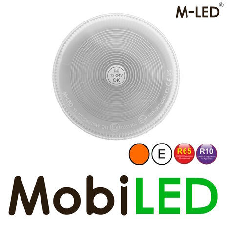 M-LED M-LED Balise / lampe flash montage fixe, lentille transparente