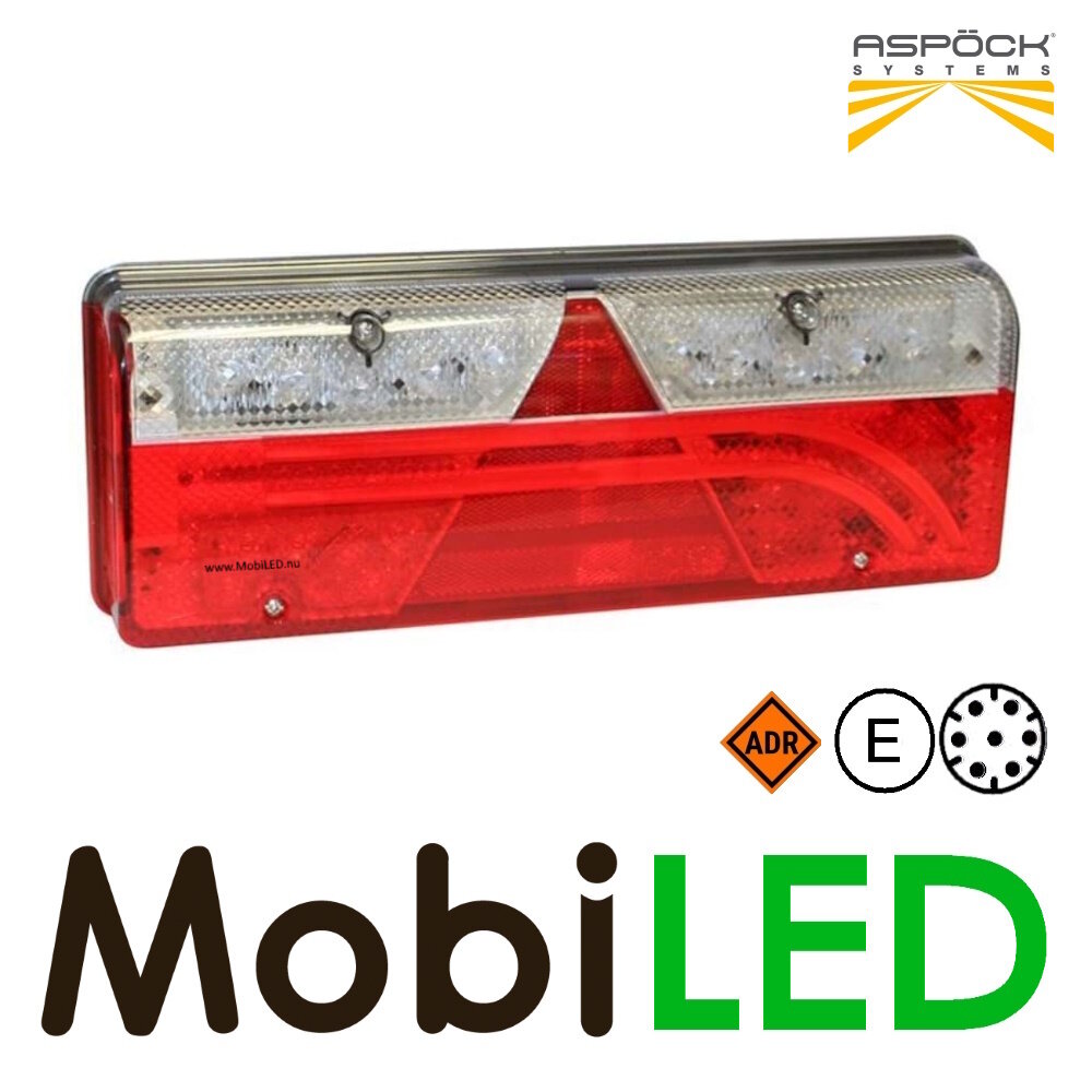 Aspöck Europoint III Achterlicht 5 functies reflector 24V Links E-keur Aspöck Europoint III Achterlicht 5 functies reflector 24V Links E-keur