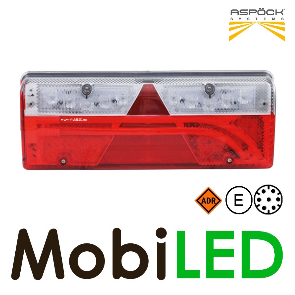 Aspöck Europoint III Rear light 5 functions reflector 24V Left E-mark Aspöck Europoint III Rear light 5 functions reflector 24V Left E-mark
