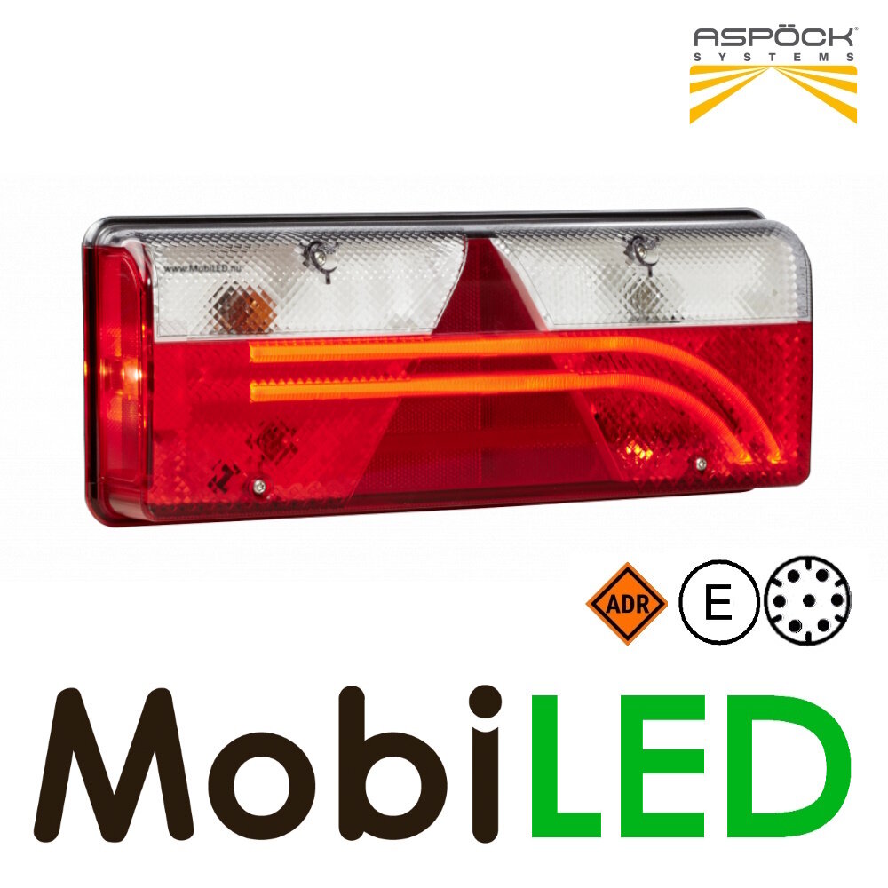 Aspöck Europoint III Achterlicht 5 functies reflector 24V Links E-keur Aspöck Europoint III Achterlicht 5 functies reflector 24V Links E-keur