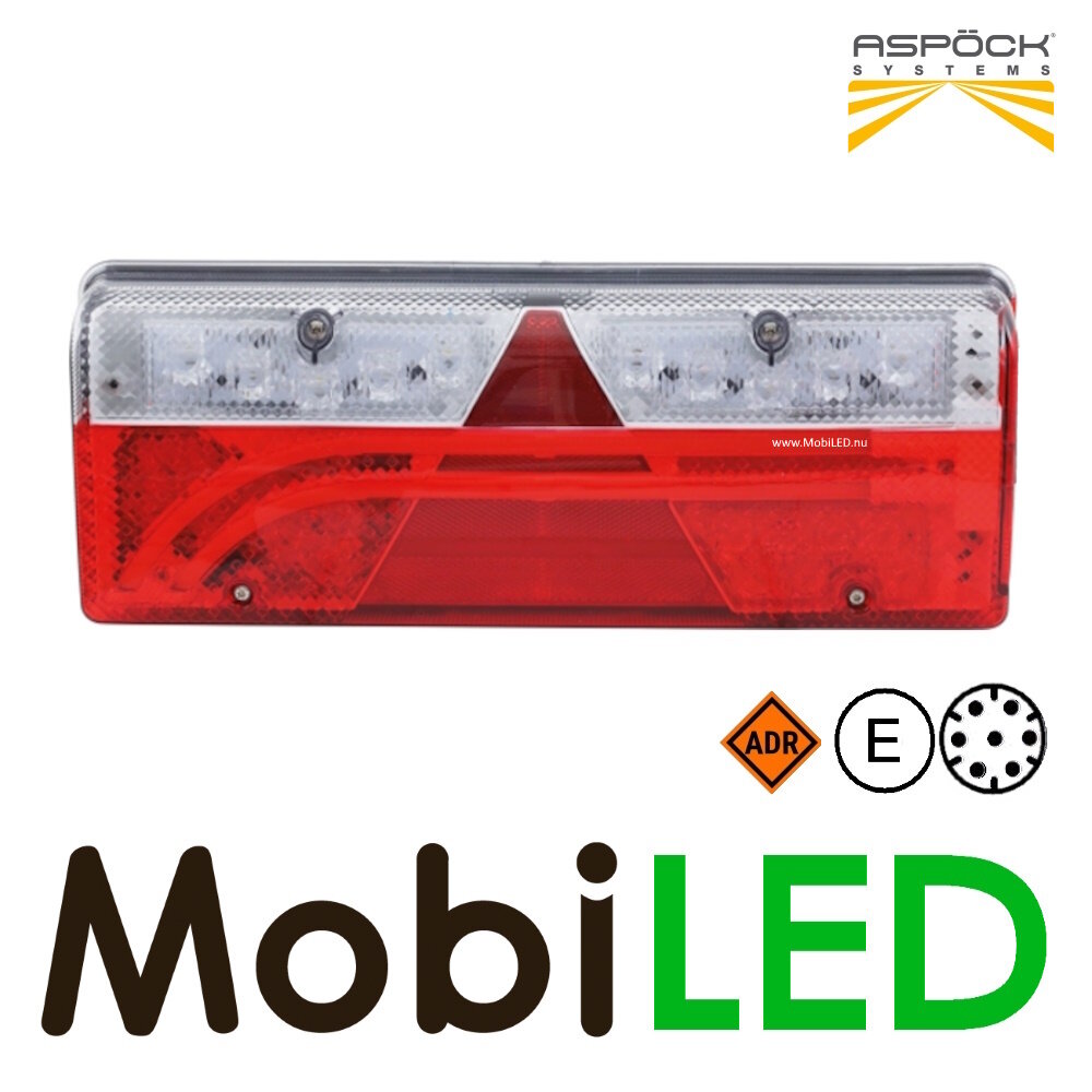 Aspöck Europoint III Feu arrière 5 fonctions réflecteur 24V Droit E-mark