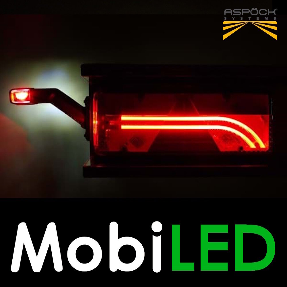 Aspöck Europoint III Rear light 6 functions reflector 24V Left E-mark