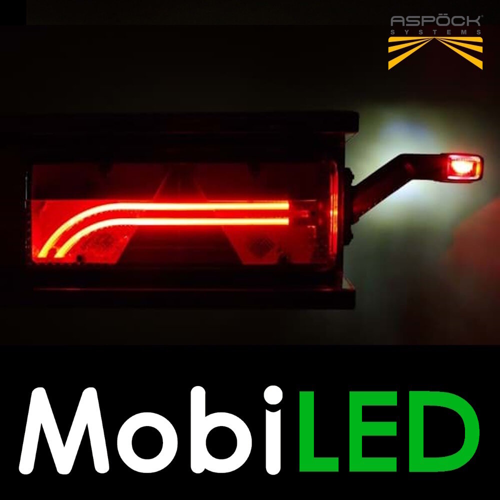 Aspöck Europoint III Rear light 6 functions reflector 24V Right E-mark