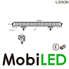 LEDSON Ledson Epix20+ barre LED avec feu de position ambre/blanc 180W E-marque LEDSON Ledson Epix20+ barre LED avec feu de position ambre/blanc 180W E-marque