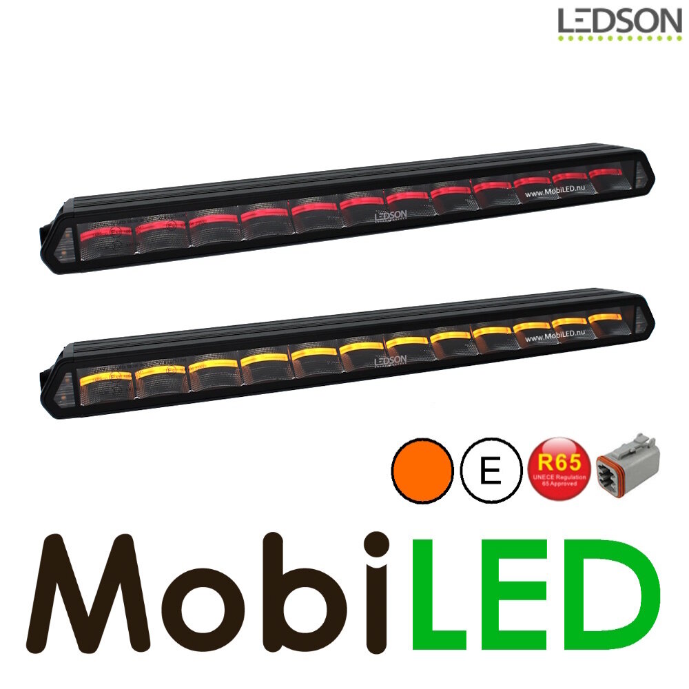 LEDSON Ledson Epix20+ Ledbar met amber/rood positielicht en flitser 180W E-keur LEDSON Ledson Epix20+ Ledbar met amber/rood positielicht en flitser 180W E-keur