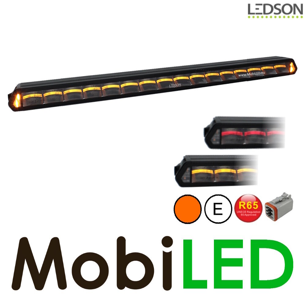 LEDSON Ledson Epix30+ Barre LED avec feu de position ambre/rouge et flash 270W E-marque LEDSON Ledson Epix30+ Barre LED avec feu de position ambre/rouge et flash 270W E-marque
