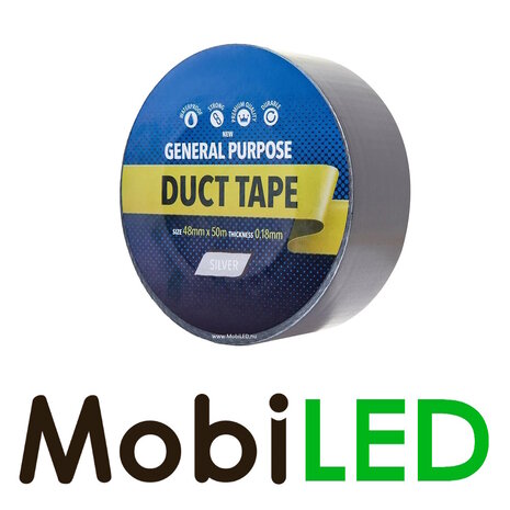 Ducttape Silver for general use 48mm x 50m