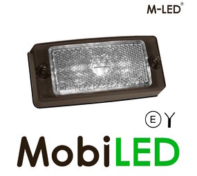 M-LED Classic zijmarkering wit dark lens