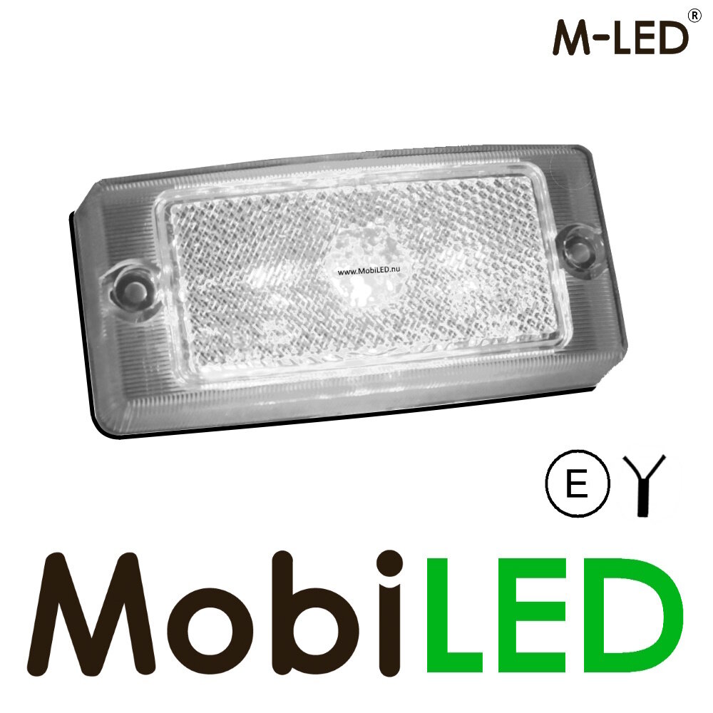 M-LED M-LED Classic side marker white transparent lens E-mark M-LED M-LED Classic side marker white transparent lens E-mark