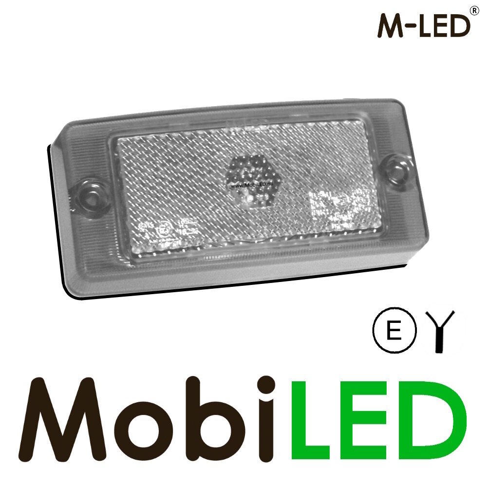 M-LED M-LED Classic side marker white transparent lens E-mark M-LED M-LED Classic side marker white transparent lens E-mark