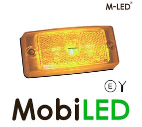M-LED Classic side marker amber transparent lens