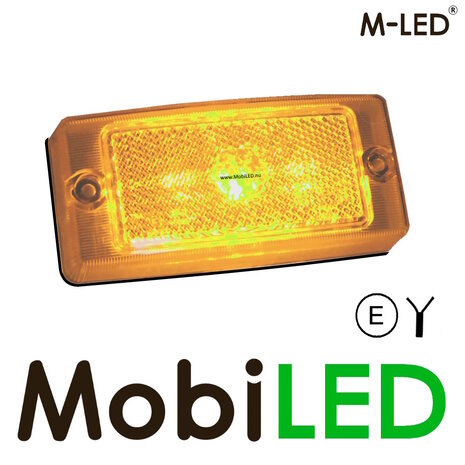 M-LED M-LED Classic side marker amber transparent lens E-mark