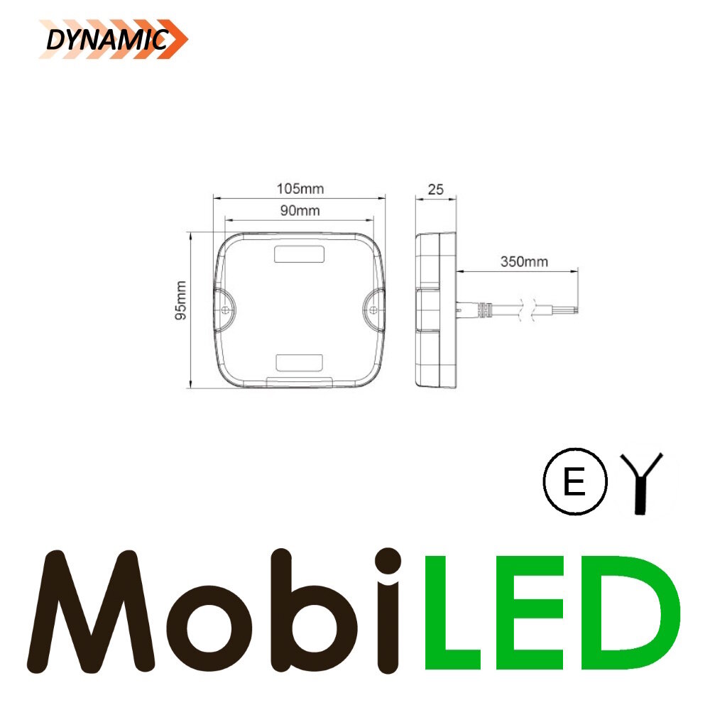 Voorlamp 2 functies 12-24V Links E-keur
