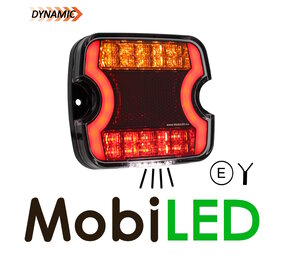 Rear light 3 functions 12-24V Left